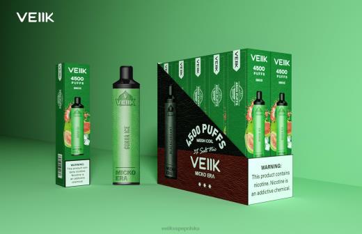 VEIIK Micko Era 4500 dawek jednorazowych 30 mg PF00R2 VEIIK Vape Warszawa lód z guawy