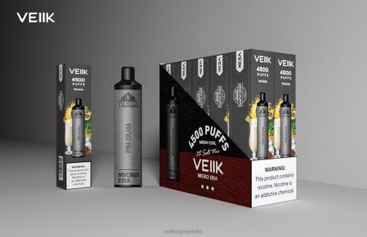 VEIIK Micko Era 4500 dawek jednorazowych 30 mg PF00R4 VEIIK Vape Price pinacolada